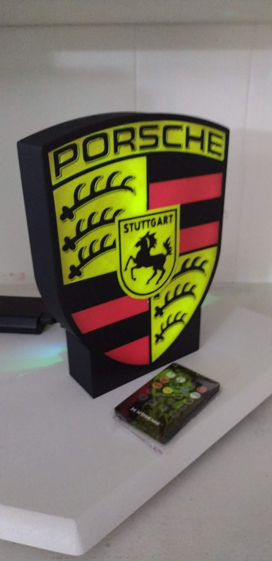 Porsche Color LED light box – custom 3D printed – Lit Layer Creations